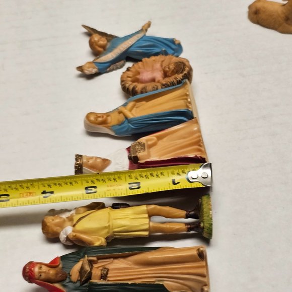 Vintage Hong Kong Nativity Set Baby Jesus Animals Wise Men Mary Angel Hong Kong - Picture 12 of 16